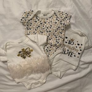 A set of 3 wild onesies